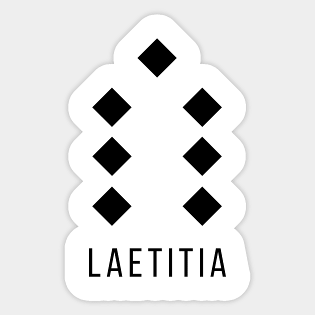 Laetitia Geomantic Figure Sticker by moonlobster